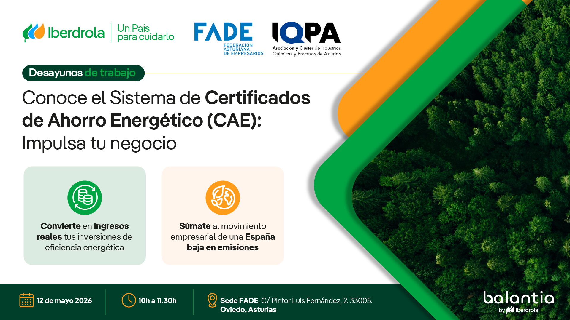 Creatividad FADE 12 de mayo desayuno Un País para Cuidarlo